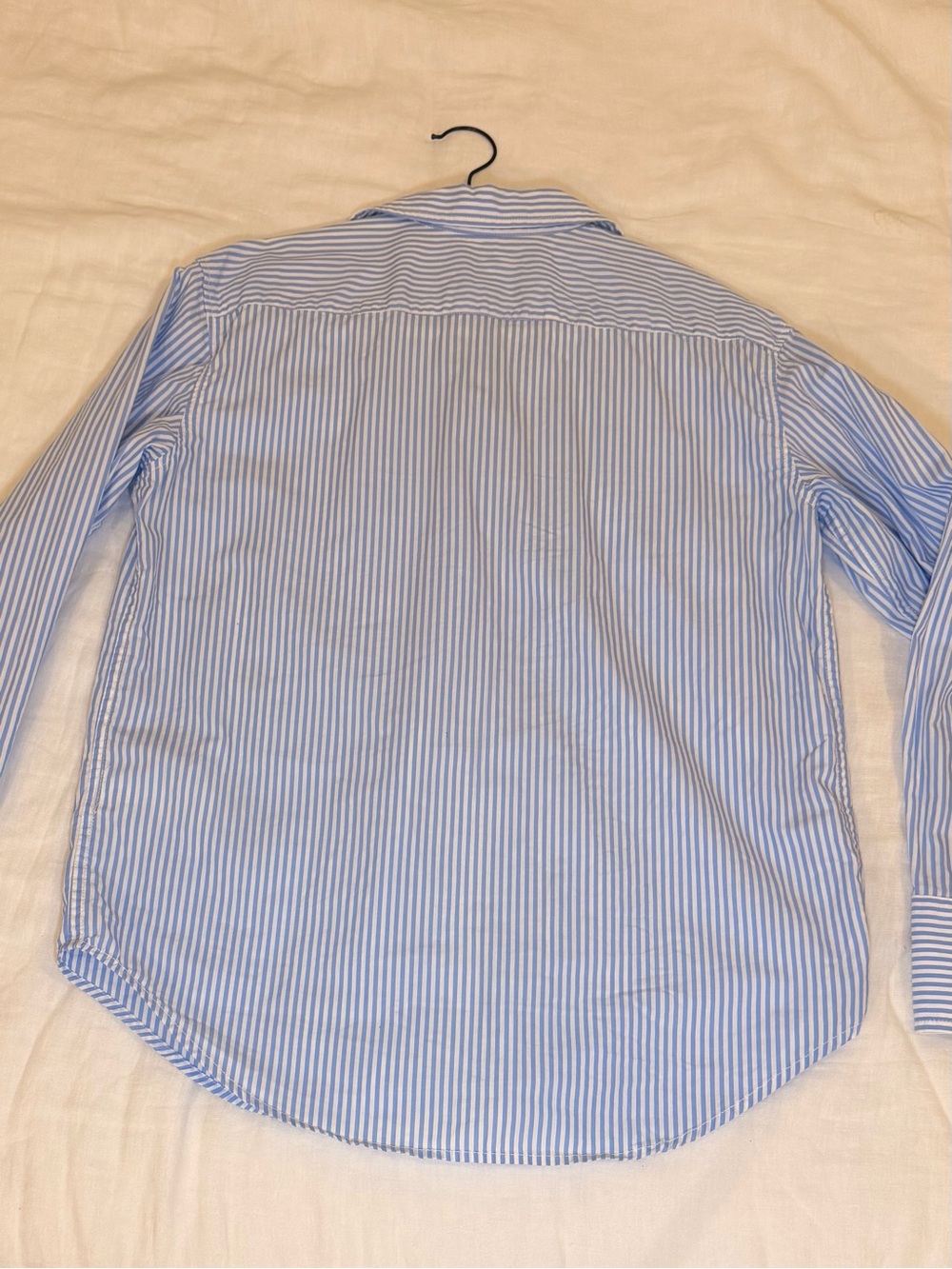 J. Crew Light Blue Striped Crystal-Embellished Button-Down Shirt - Picture 6 of 9